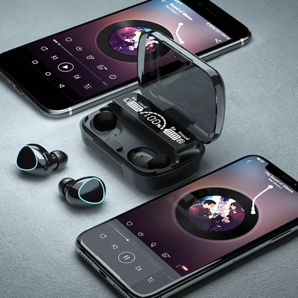 New M10 TWS Immersive Wireless Earbuds with Wireless Charging Case TWS Low Noise Headphones with Hi-Fi Stereo Audio