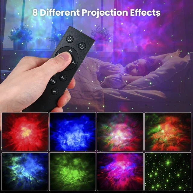 Rocket Astronaut Star Projector Night Light with Remote Control 360 Adjustable Design Nebula Galaxy Lighting for Children